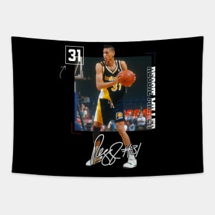 Reggie Miller Choke Sign Basketball Legend Signature Vintage Retro 80s 90s Bootleg Rap Style Tapestry