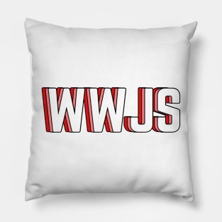 what would jesus say (red) Pillow