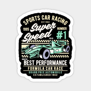 Sports Car Racing Magnet