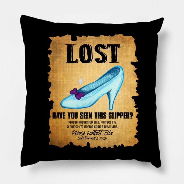 Lost: Glass Slipper Pillow by the-krisney-way