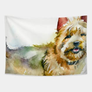 Norwich Terrier Watercolor - Dog Lover Gifts Tapestry