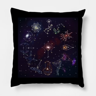 DnD Constellation Wheel Pillow