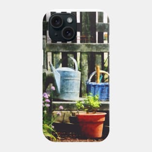 Watering Can and Blue Basket Phone Case