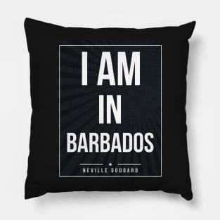 Neville Goddard quote Subway style (white text on black) Pillow