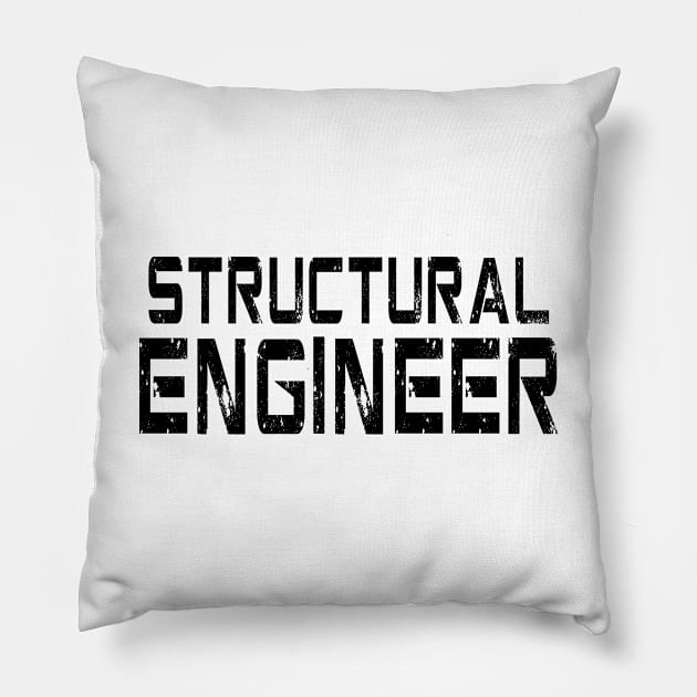 Structural engineer T-shirt Pillow by Structureman