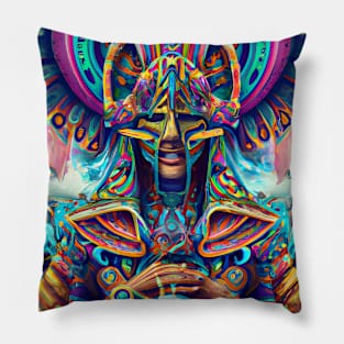 Techno-Shaman (8) Pillow