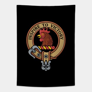 Clan Currie Rooster Crest Tapestry