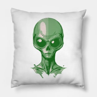 Alien Retro Vintage Pillow