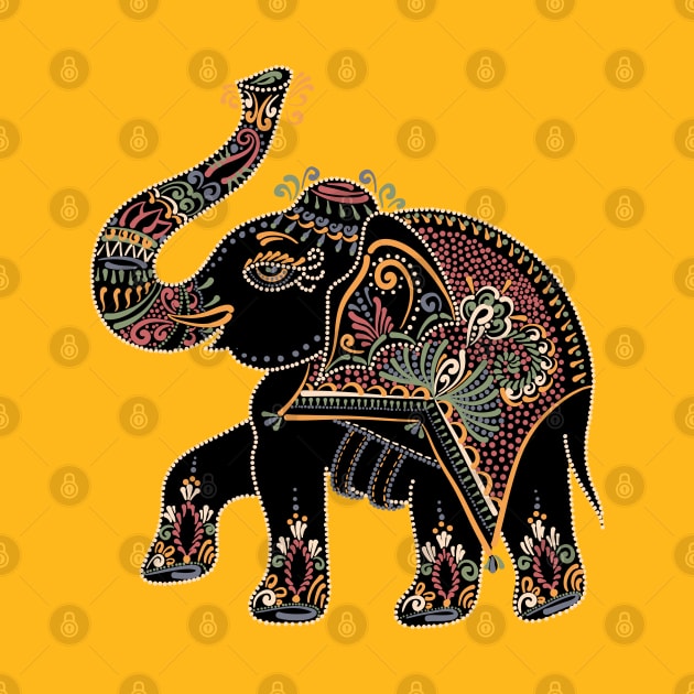 ELEPHANT PAINTED INDIA ELEPHANT by KutieKoot T's