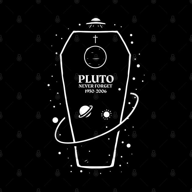 pluto never forget 1930 - 2006 coffin by A Comic Wizard