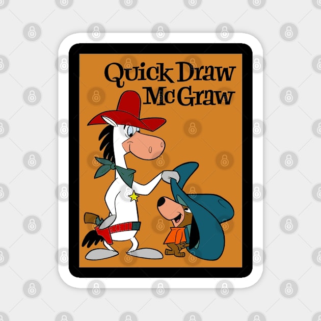 Quick Draw McGRAW : Cartoon Cowboy Sheriff Print Magnet by posterbobs