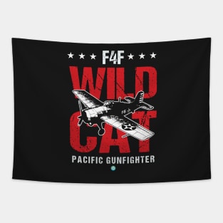 F4F Wildcat Pilot Gift WW2 Warbird Pacific Gunfighter Tapestry