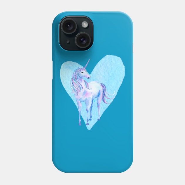 Unicorn Love Phone Case by D_AUGUST_ART_53