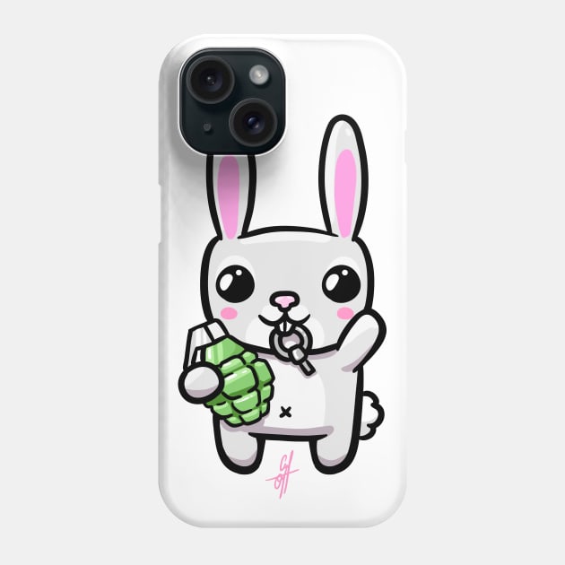 Grenade Bunny Phone Case by Chmillout