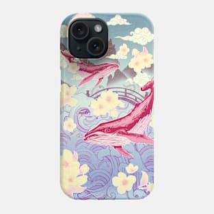 Flying whales Phone Case