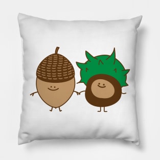 Acorn and chestnut Pillow