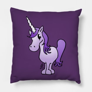 Purple unicorn Pillow