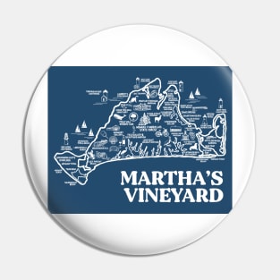 Martha's Vineyard Map Pin