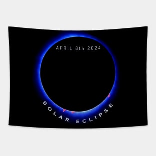 Solar Eclipse 2024 sun moon totality ring of fire Tapestry