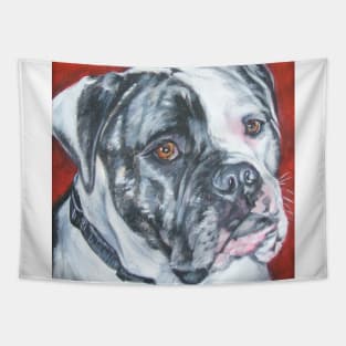 American Bulldog Fine Art Painting Tapestry