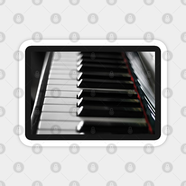 Piano Keys Magnet by InspiraImage