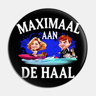 Dutch T-Shirt Willem Alexander & Maxima Funny Cartoon Dutch Text Tee Netherlands Royal Family T Shirt Holland Orange Top Kings Day Outfit Pin