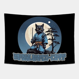 Samurai Cat Tapestry