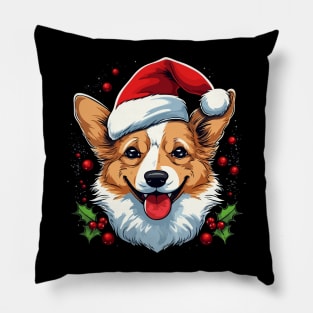 Corgi Christmas Pillow