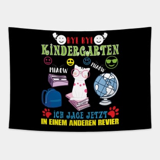 Einschulung Schulkind Katze Tapestry