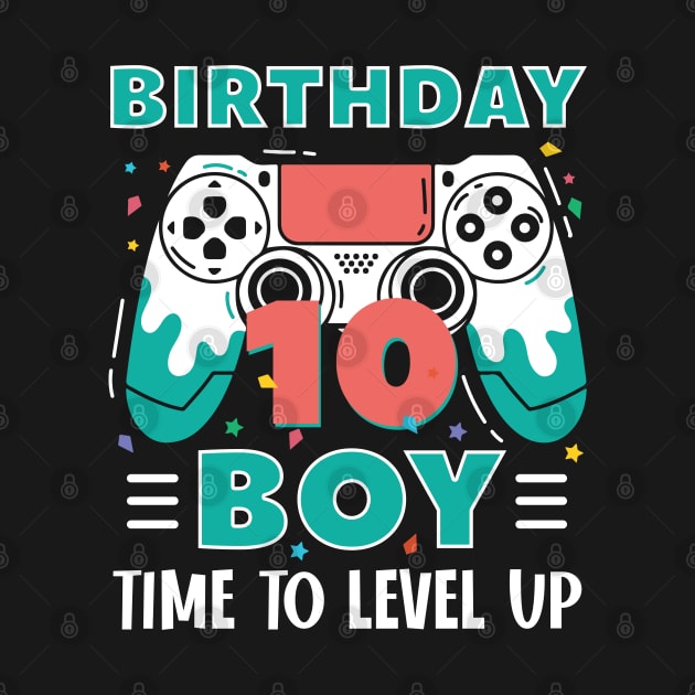 10th Birthday Boy Gamer Funny B-day Gift For Boys kids toddlers by tearbytea