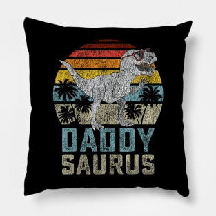 Daddysaurus T Rex Dinosaur Daddy Saurus Family Matching Pillow