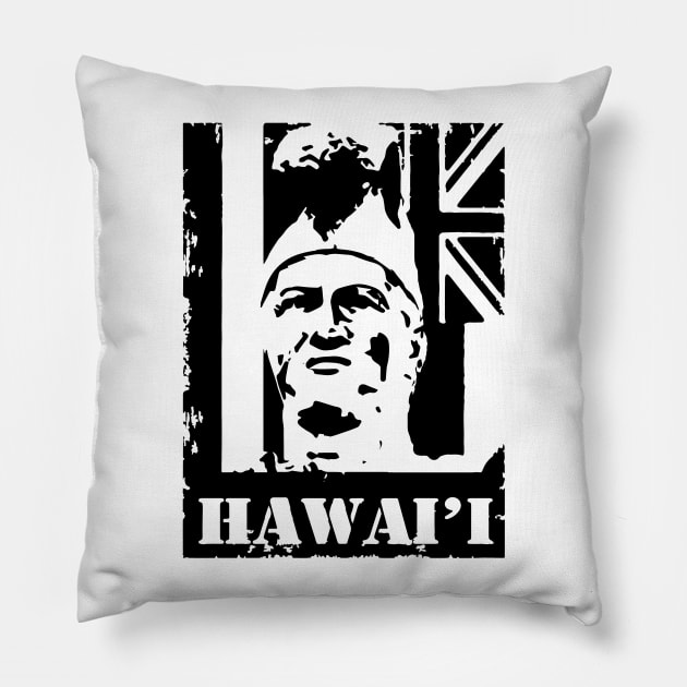 Hawai'i King Kamehameha by Hawaii Nei All Day Pillow by hawaiineiallday