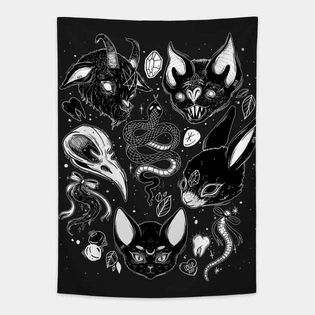 FAMILIAR SPIRITS Tapestry by lOll3