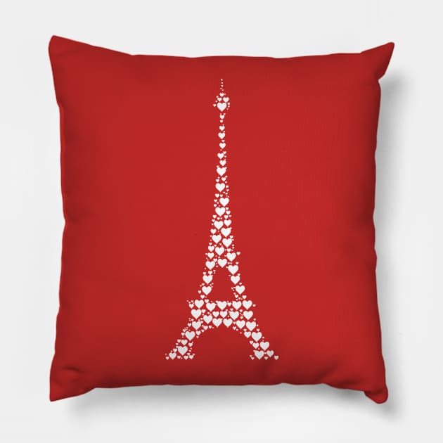 Eiffel tower Pillow by Florin Tenica