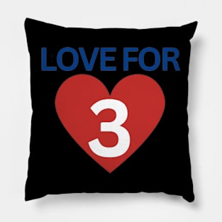 Damar Hamlin - Hamlin - Love For 3 - Love For Hamlin - Pray for Damar Hamlin (4) Pillow