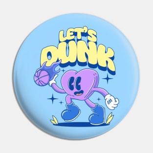 love cartoon basketball edgy color Pin