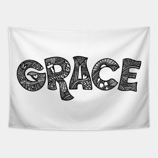 God's grace. Doodle illustration. Tapestry