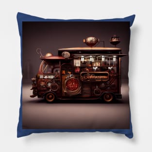 Steampunk Tokyo Ramen Food Truck Pillow