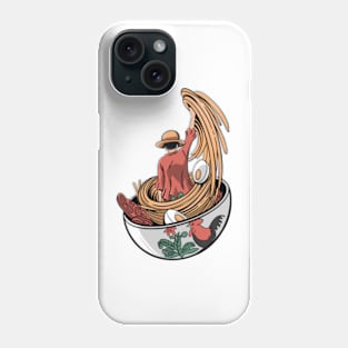 lufy one piece x mie ayam Phone Case