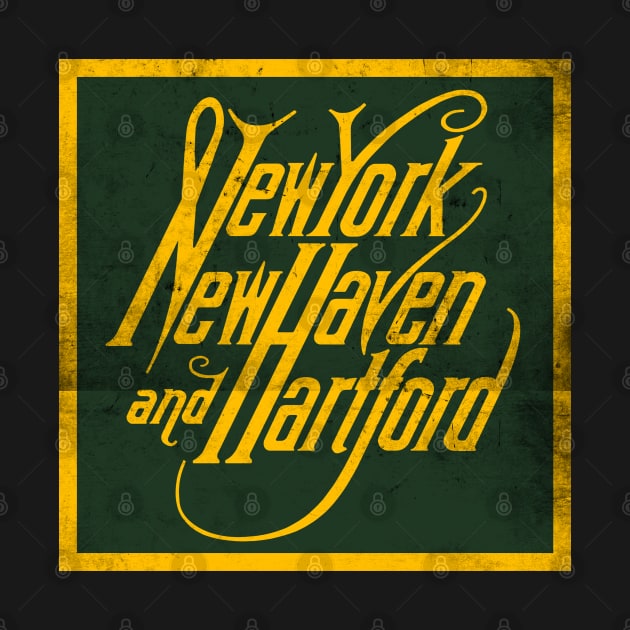 Vintage New York, New Haven and Hartford Railroad by Railway Tees For All