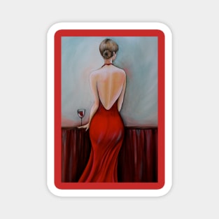 Lady In Red Magnet