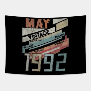 Born In MAY 1992 280th Years Old Retro Vintage Birthday Tapestry