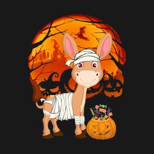 Donkey mummy pumpkin T-Shirt