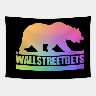 Wallstreetbets Gay Bear - Stock market Day Options Trader Tapestry