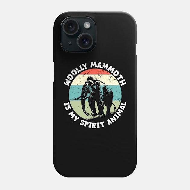 Woolly Mammoth is my Spirit Animal Vintage Phone Case by RayanPod