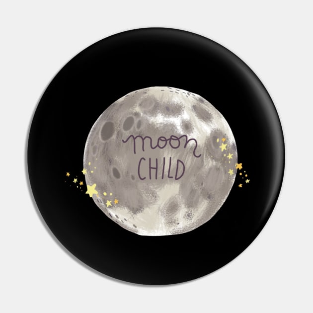 Moon child Pin by violinoviola