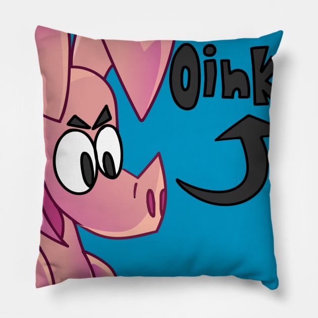 OINKER Pillow by giraffeish