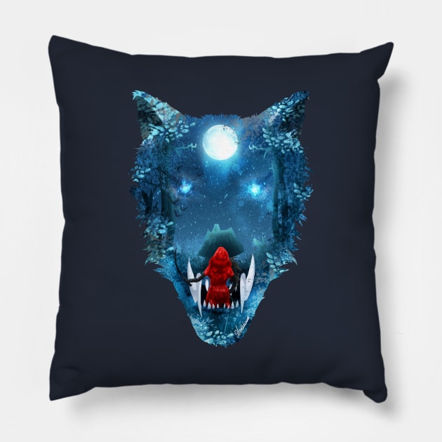 Big Bad Wolf 2 Pillow by DVerissimo