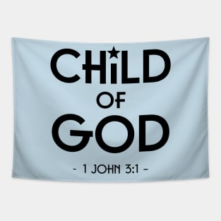 Child of God bible verse Tapestry