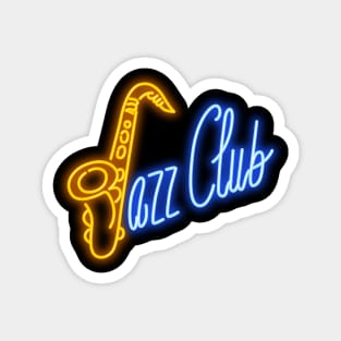 Jazz club neon sign Magnet